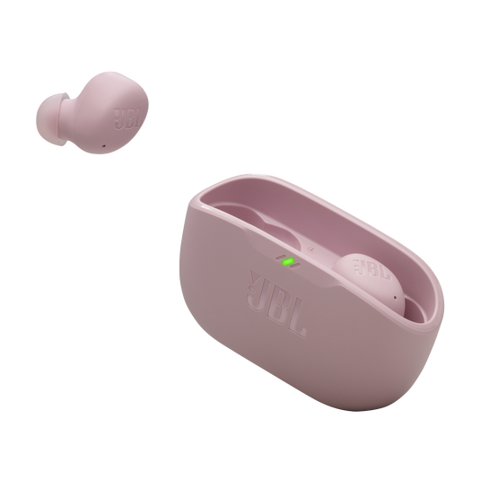 JBL Vibe Buds 2 - Pink - True Wireless Noise Cancelling Earbuds - Detailshot 5 image number null